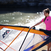 Thumbnail for Aqua Marina 10’6″ Blade Windsurf 2021 Inflatable Paddle Board SUP + 5m² Sail Rig Package lifestyle