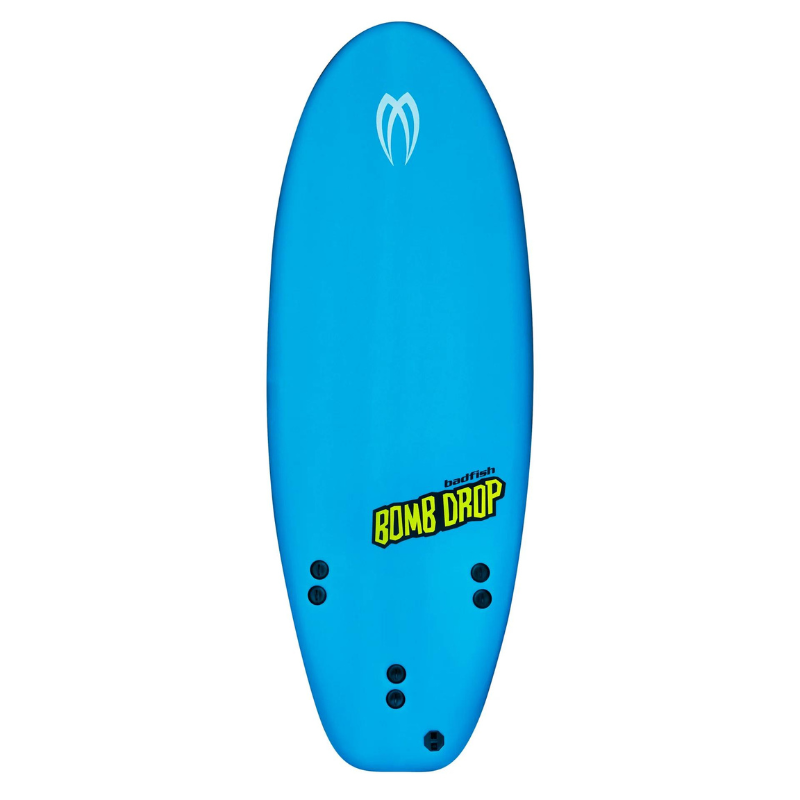 Badfish 5’0” Bomb Drop Foam Surfboard - Blue - Front