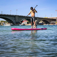 Thumbnail for Voltsurf 10' Class Act Stand Up Paddle Board Inflatable SUP - Pink Rail - Good Wave