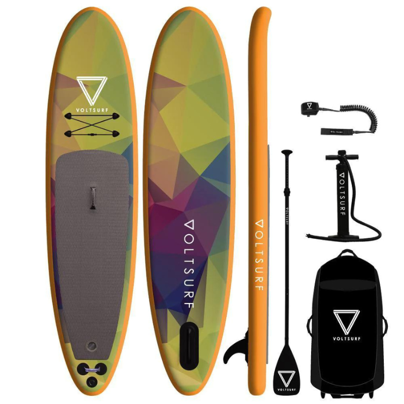Voltsurf 11’0 Rover Stand Up Paddle Board Inflatable SUP - Orange Rail - Good Wave