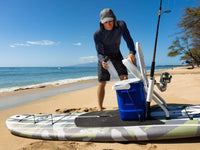 Thumbnail for CBC 10' Marlin Fishing Paddleboard SUP Package w/ Rod & Gear Rack - Good Wave
