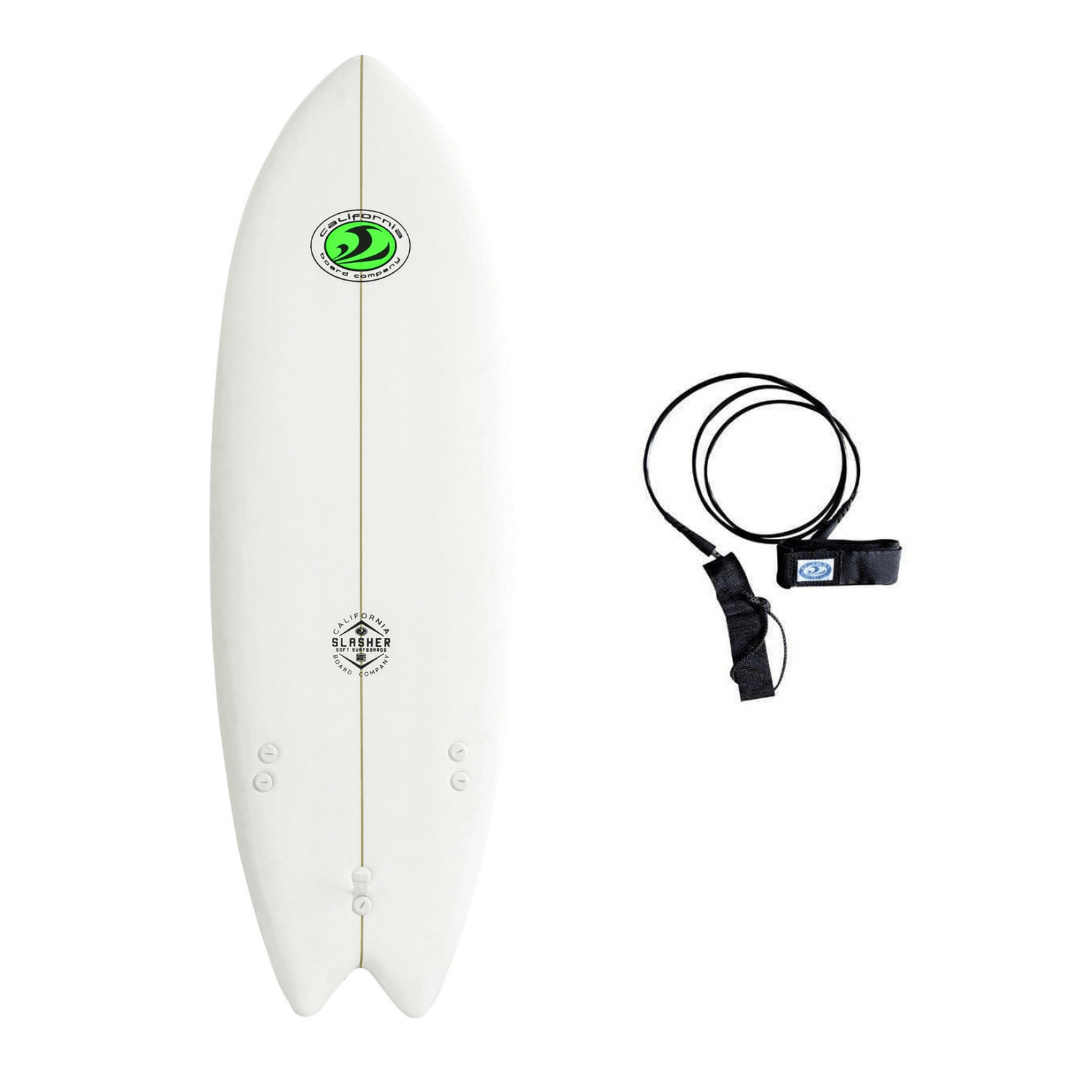 CBC 5'8" Slasher Fish Foam Surfboard Soft Top - Good Wave