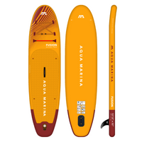 Thumbnail for Aqua Marina 10’10” Fusion 2023 Inflatable Paddle Board SUP front back side view