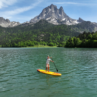 Thumbnail for Aqua Marina 10’10” Fusion 2023 Inflatable Paddle Board SUP in lake