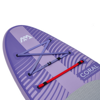 Thumbnail for Aqua Marina 10’2” Coral 2023 Inflatable Paddle Board All-Around Advanced Night Fade Bungee System