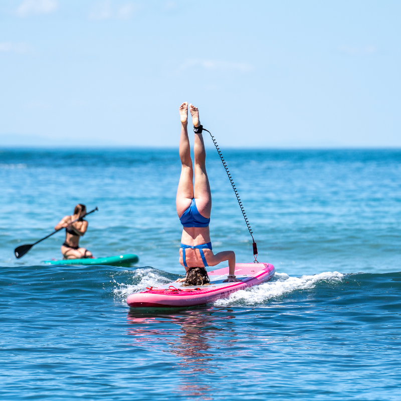 Aqua Marina 10’2” Coral 2023 Inflatable Paddle Board All-Around Advanced Raspberry in water