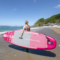 Thumbnail for Aqua Marina 10’2” Coral 2023 Inflatable Paddle Board All-Around Advanced Raspberry handle