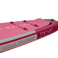 Thumbnail for Aqua Marina 11’6” Coral 2023 Touring Inflatable Paddle Board SUP Raspberry - Good Wave