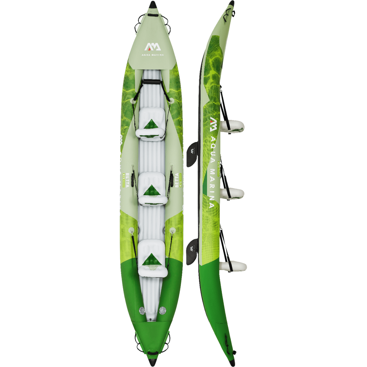 Aqua Marina 15’7″ BETTA-475 2022 3-Person Recreational Inflatable Kayak - Good Wave
