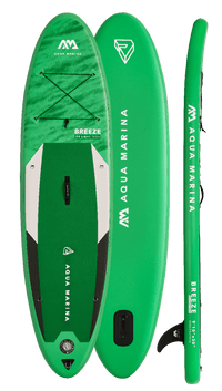 Thumbnail for Aqua Marina 9’10” Breeze 2022 Inflatable Paddle Board All-Around SUP - Good Wave
