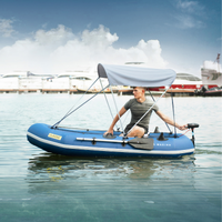 Thumbnail for Aqua Marina Classic Advanced Fishing & Sport Boat - Electric Motor Mount when used