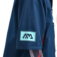 Thumbnail for Aqua Marina Water-repellent Thermal Poncho (Navy) - Extra Large sleeve