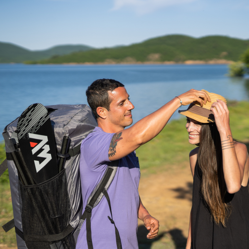 Aqua Marina Zip Backpack for Inflatable 2/3 - Person Kayak & Canoe side pocket