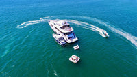 Thumbnail for AquaBanas Floating Party Dock Island Inflatable Platform with Bana Tent - Good Wave