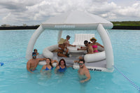 Thumbnail for AquaBanas Floating Party Dock Island Inflatable Platform with Bana Tent - Good Wave