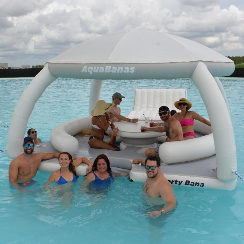 AquaBanas Party Bana™ Inflatable Platform - Good Wave