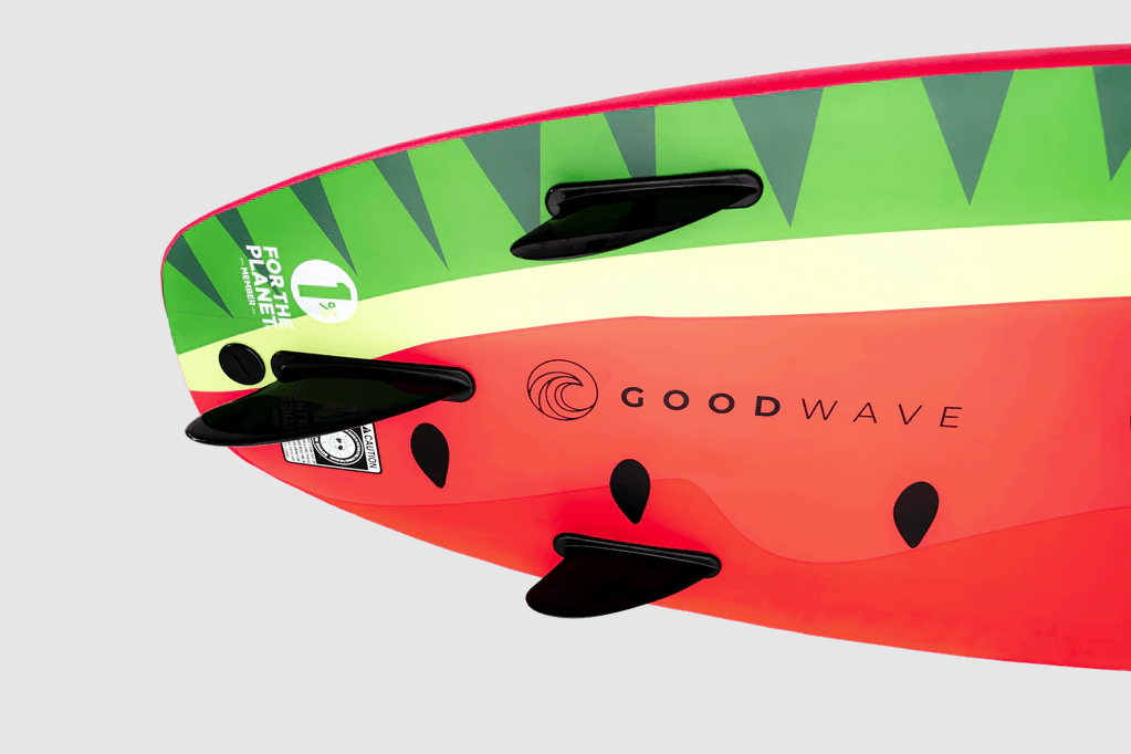 Good Wave Fruities Foam Surfboard - Watermelon 5'6" - Good Wave