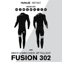 Thumbnail for Hurley Fusion Wetsuits Men 302 Chest Zip - Good Wave