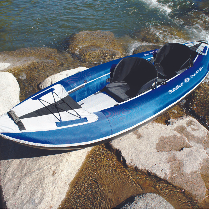 Solstice 11' x 37.5" Durango 1-2 Person Convertible Multisport Inflatable Kayak front