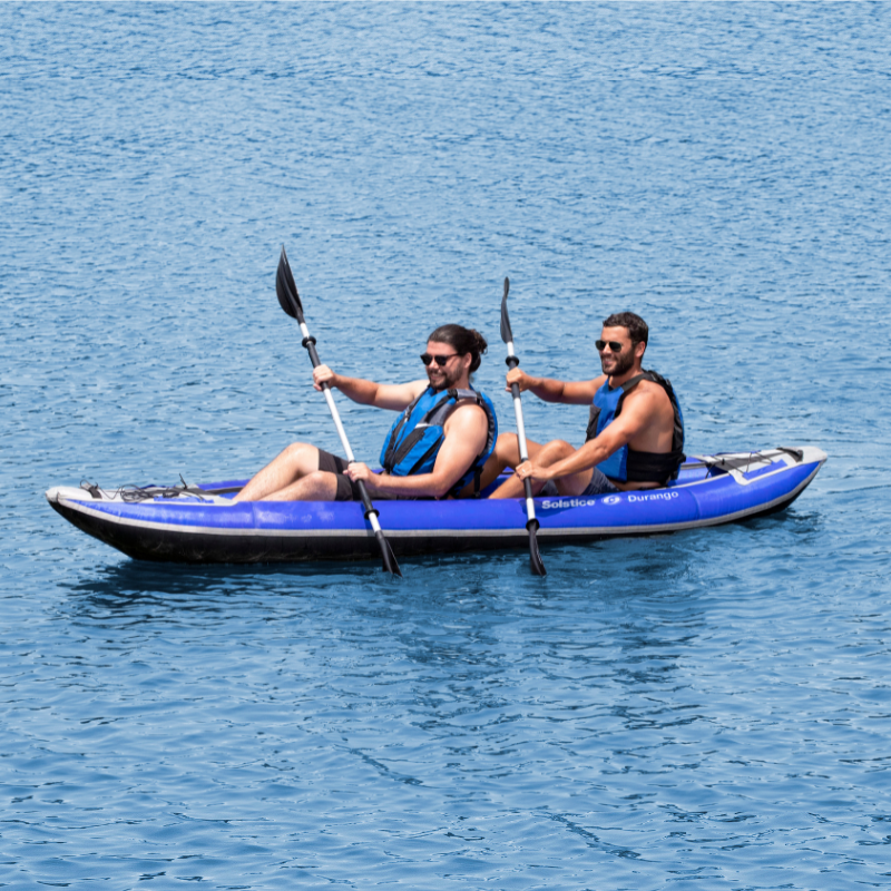 Solstice 11' x 37.5" Durango 1-2 Person Convertible Multisport Inflatable Kayak lifestyle