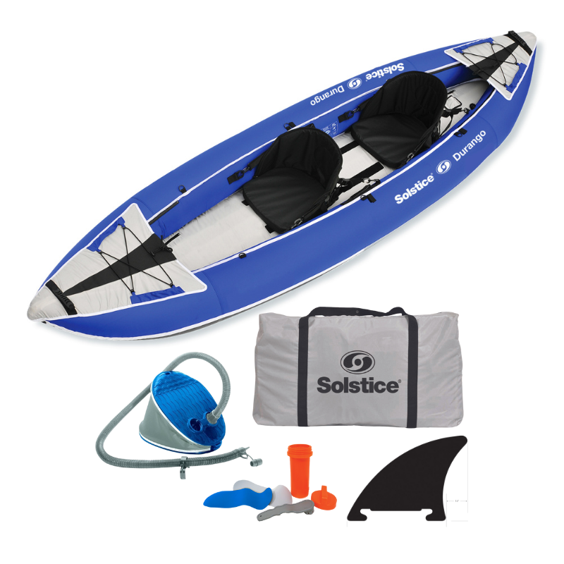 Solstice 11' x 37.5" Durango 1-2 Person Convertible Multisport Inflatable Kayak package