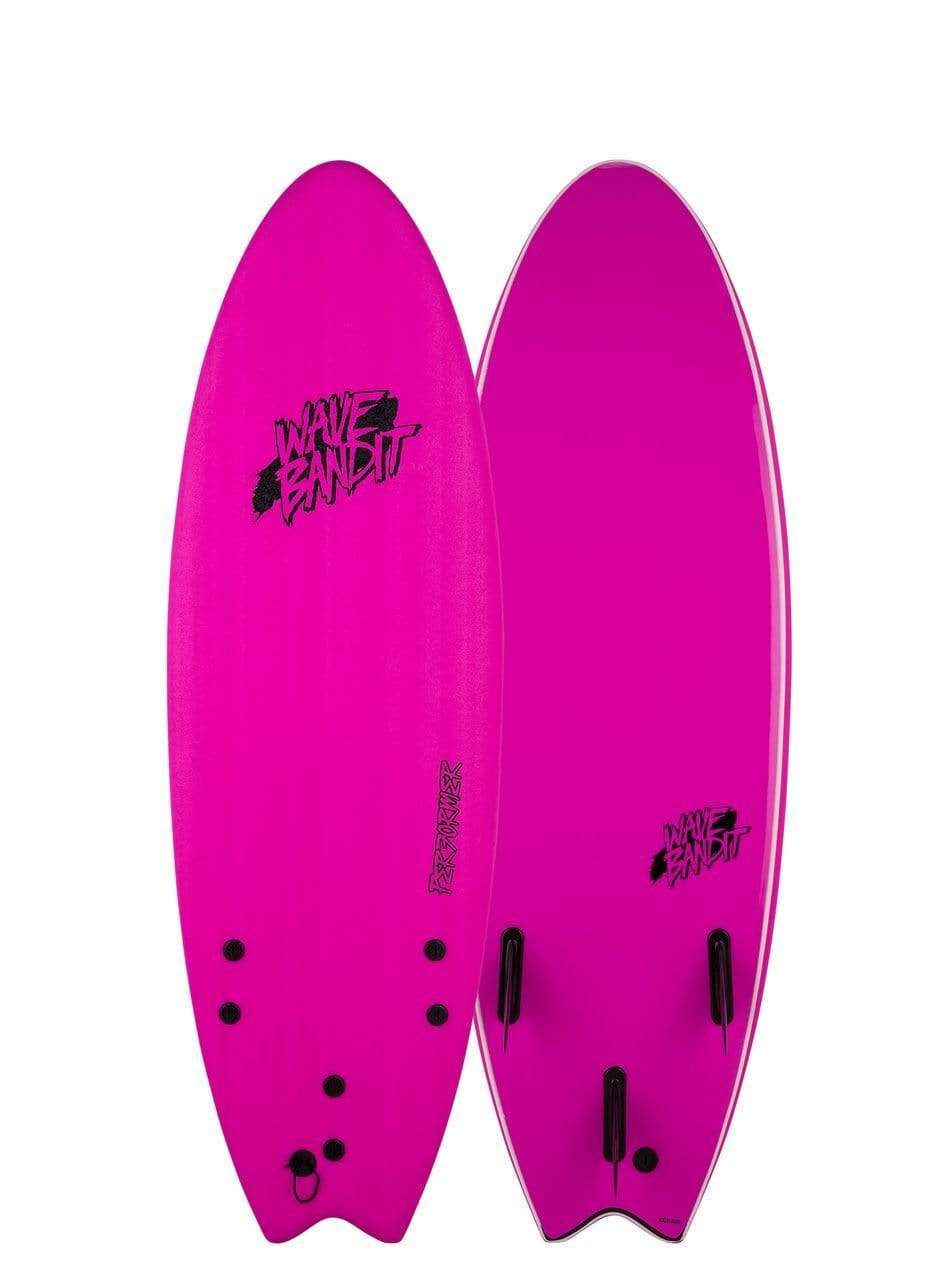 Catch Surf Wave Bandit 5'6" Performer Tri Fin - Pink Foam Surfboard - Good Wave