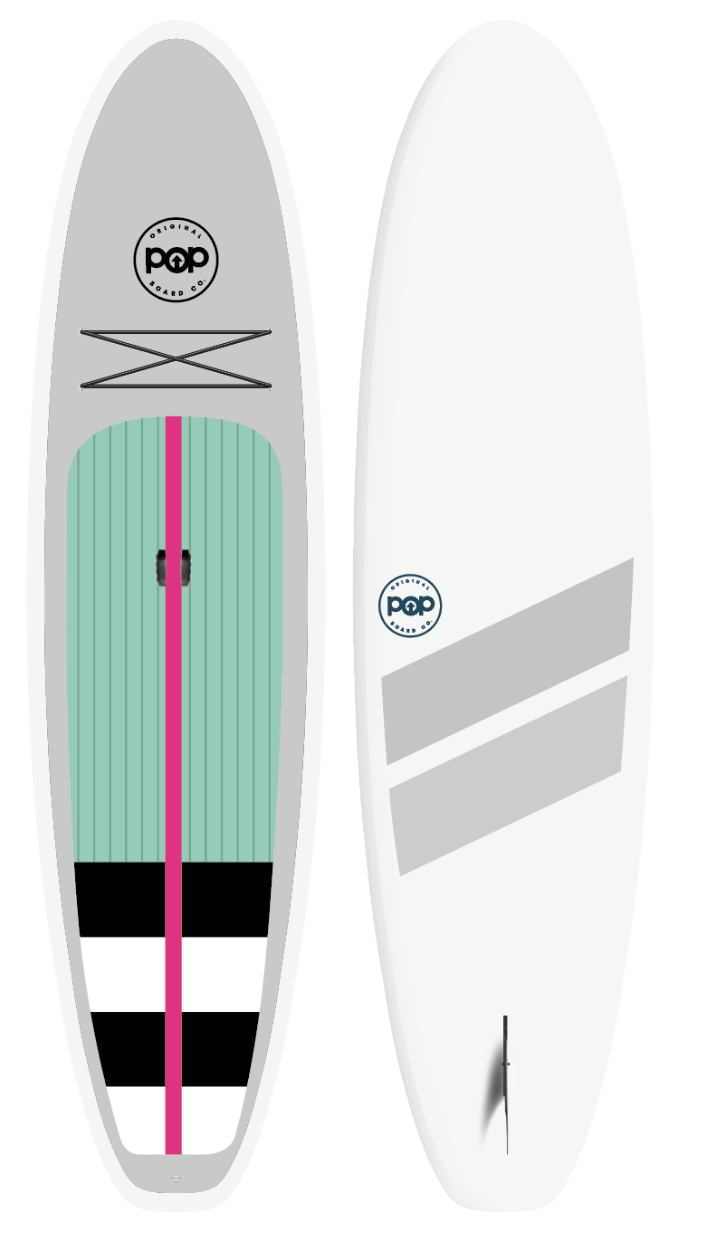 POP Board Co 10’6" Amigo Stand Up Paddle Board SUP - Grey - Good Wave