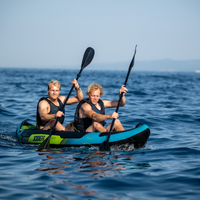 Thumbnail for 2 person on a teal Croft Inflatable Kayak