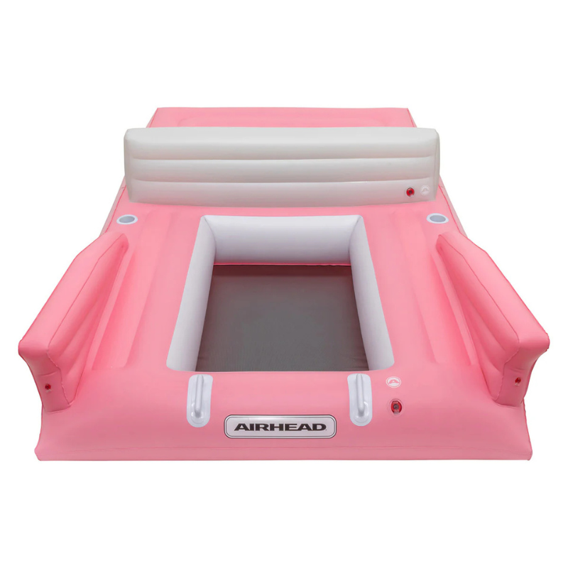 Airhead Classic Cruiser Floating Platform Pink 8 Person Inflatable Lake Float