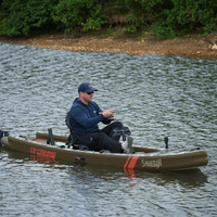 Thumbnail for A man on a Funwater Malolo Pro 12' Inflatable SUP-Yak Fishing Kayak