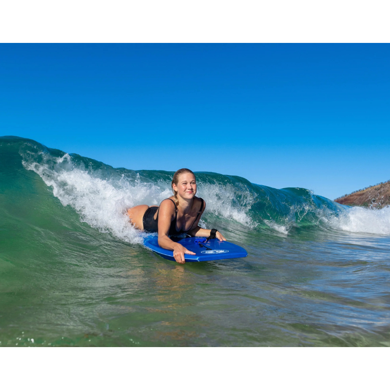An woman on a CBC Switch 42” Pro Series Bodyboard
