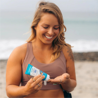 Thumbnail for An woman using Badger SPF 30 Active 2.9 fl oz Mineral Sunscreen Cream