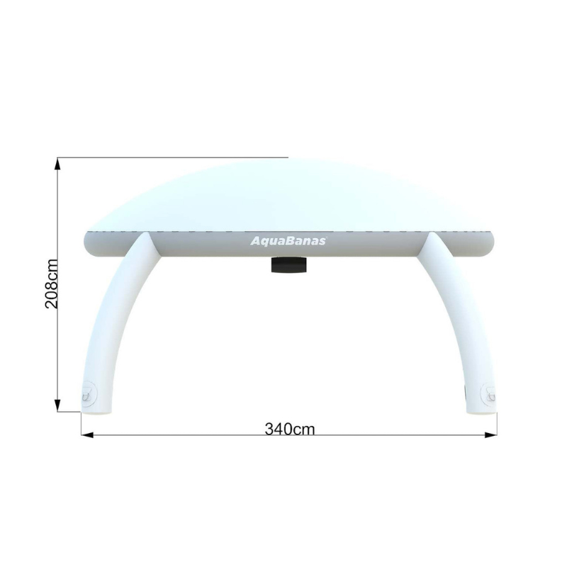 AquaBanas Bana Tent BT120 Inflatable Water Cover – Tent Only Side View