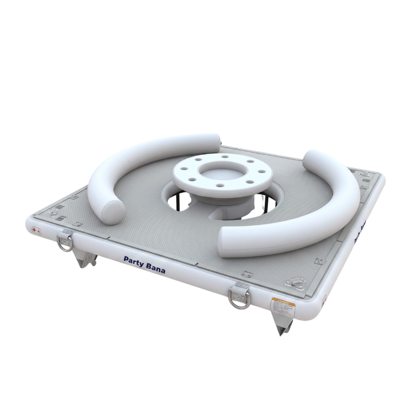 AquaBanas Party Bana 11'x11' Inflatable Platform – Deck Only - No QS