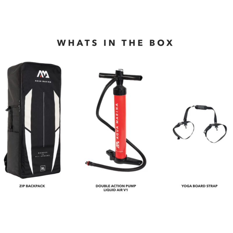 Aqua Marina 8’2” Peace 2020 Fitness Inflatable Floating Yoga Mat - Whats in the box