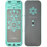 Thumbnail for Aqua Marina 8’2” Peace 2020 Fitness Inflatable Floating Yoga Mat Front and Back