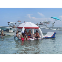Thumbnail for Aquabanas Kiddie Bana Inflatable Kids Water Platform | Modular Family Float - Lifestyle Photo