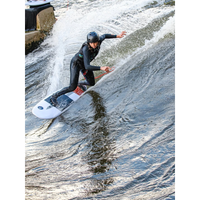 Thumbnail for A surfer catching a small wave on Badfish Stylemaster 5'0