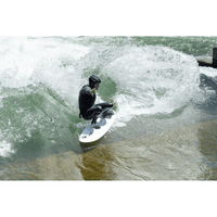 Thumbnail for A surfer catching a small wave with a Badfish Full Throttle 4'8