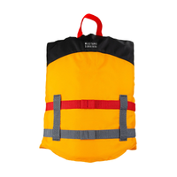 Thumbnail for Back of Mustang Survival Youth Livery Foam Life Jacket - Mango/Black