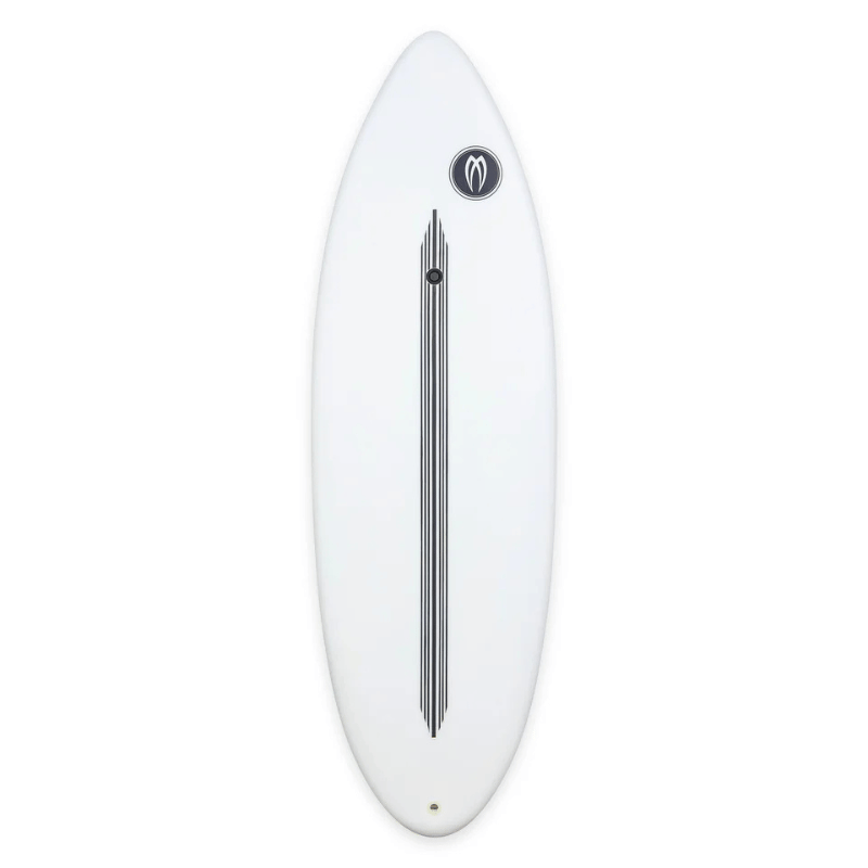 Badfish Aqua Culture 5'2" River Shortboard | 30L FCS Tri-Fin Surfboard Bottom