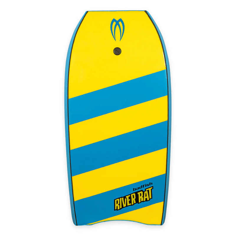 Badfish River Rat 40" River Surfing Bodyboard | High-Performance Whitewater Board - Blue Bottom