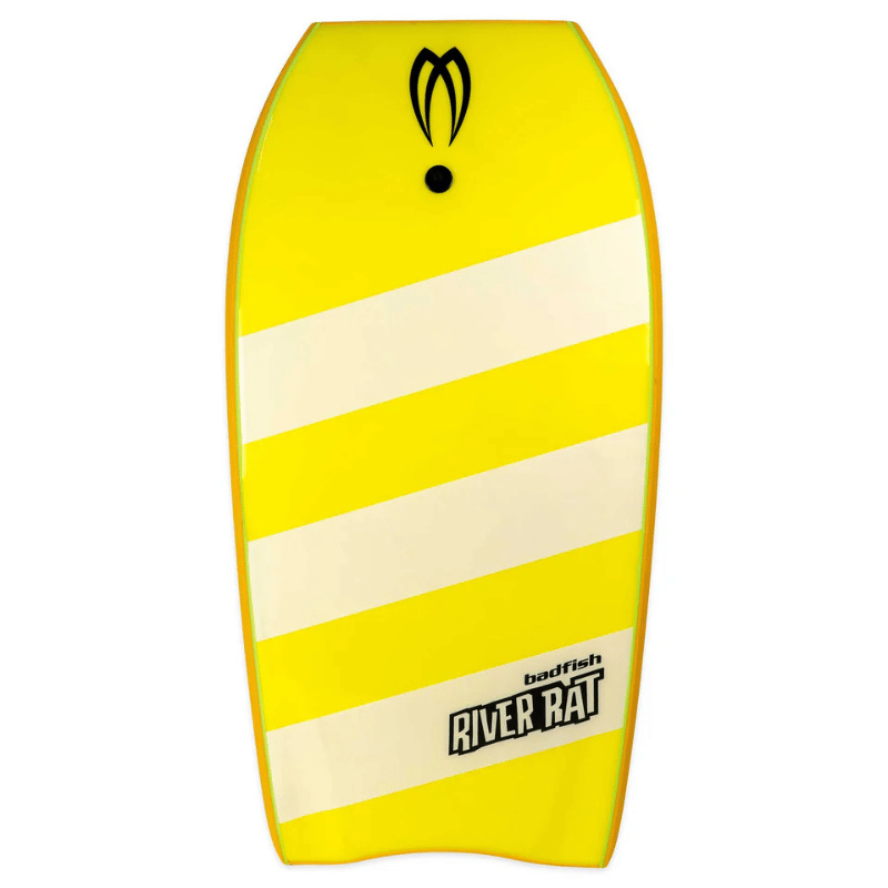 Badfish River Rat 40" River Surfing Bodyboard | High-Performance Whitewater Board - Orange Bottom