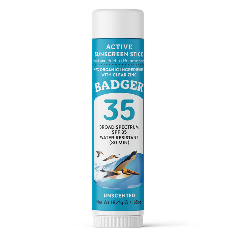 Badger 0.65 oz SPF35 Active Mineral Sunscreen Face Stick