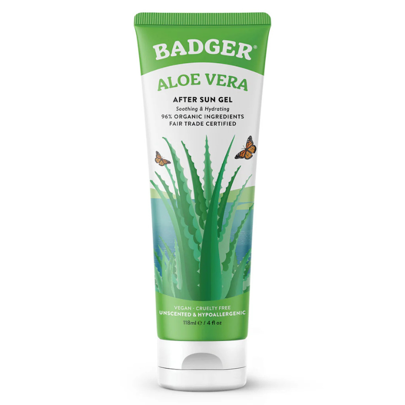 Badger 4 oz Aloe Vera After Sun Gel - Unscented