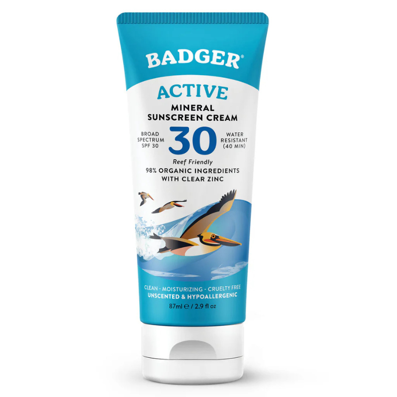 Badger SPF30 2.9 fl oz Active Mineral Sunscreen Cream