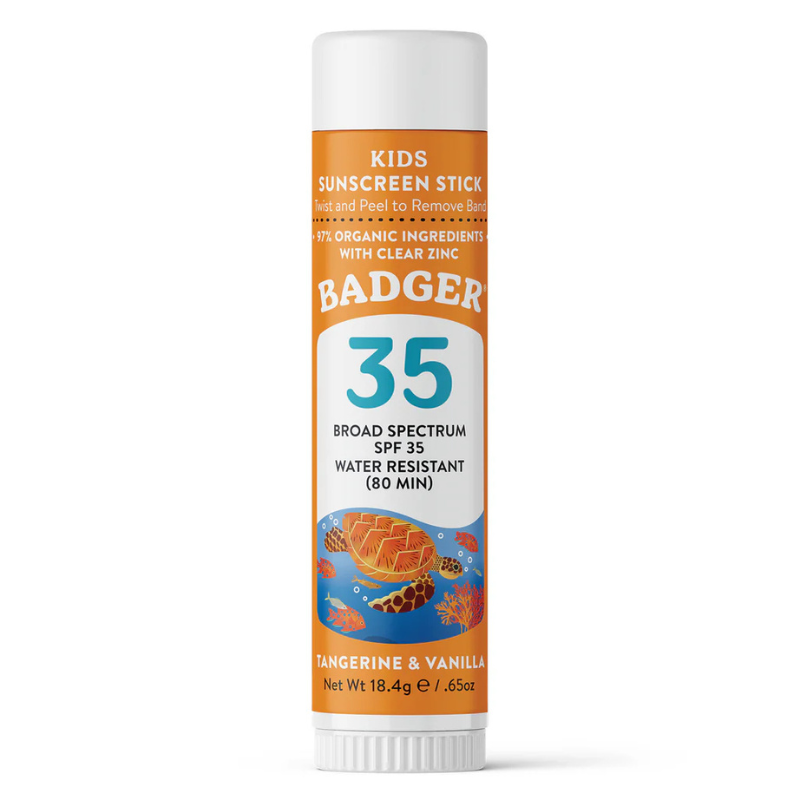 Badger SPF 35 Kids Mineral Sunscreen Face Stick 0.65 oz