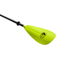 Thumbnail for Bending Branches Sunrise Glass 2‑Piece Kayak Paddle Green Right Blade tilted