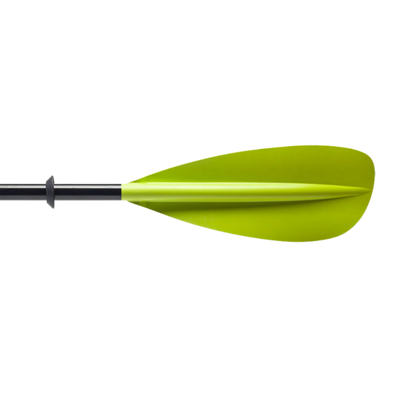 Bending Branches Sunrise Glass 2‑Piece Kayak Paddle — Green Right Blade Flipped
