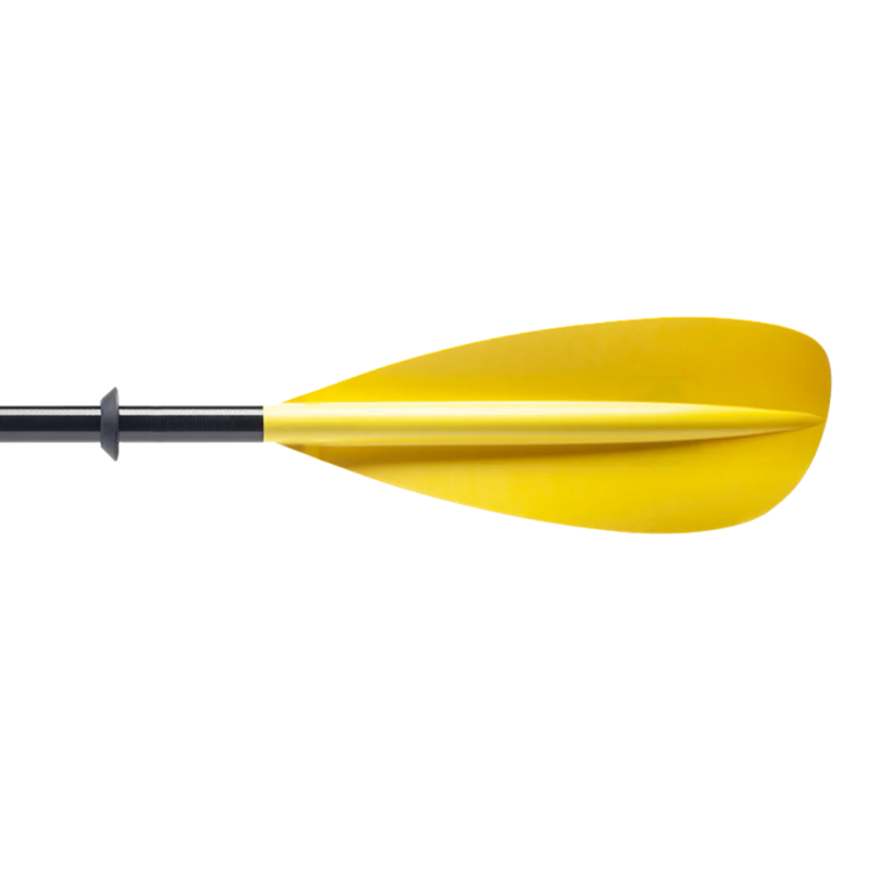 Bending Branches Sunrise Glass 2‑Piece Kayak Paddle — Yellow Right Blade flipped